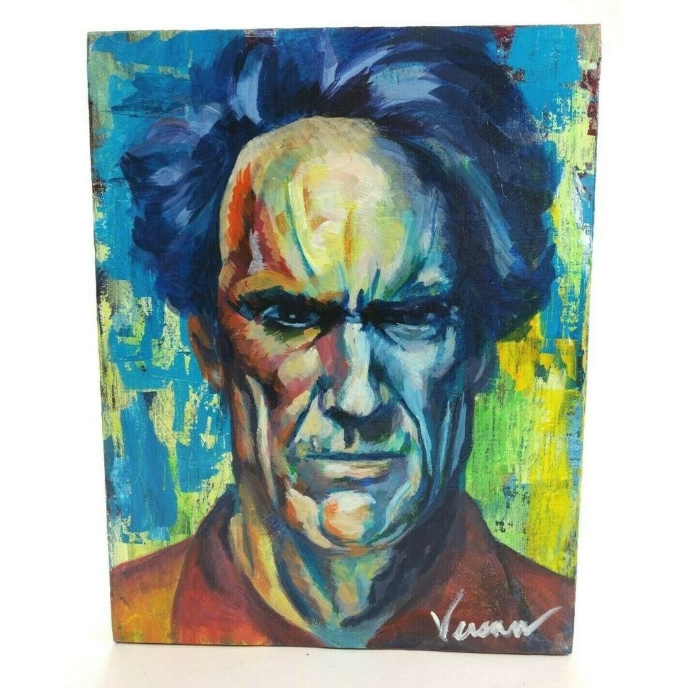 Original acrylic painting of Clint Eastwood